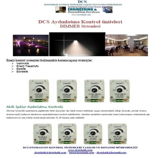 Aydınlatma Kontrol Sistemler -  Ac_Dc Dimmer Sistemleri